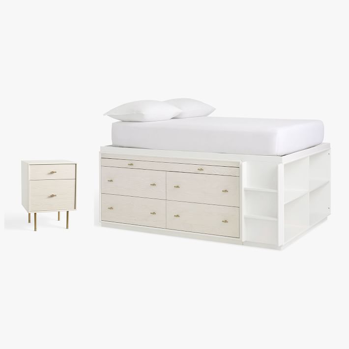 west elm x pbt Modernist Captain's Bed & Nightstand Set Pottery Barn Teen