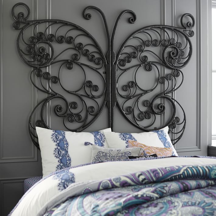 Anna Sui Oversized Butterfly Wall Decor, Black Wall Decor Pottery Barn Teen