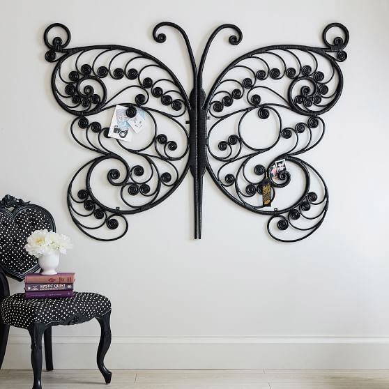 Anna Sui Oversized Butterfly Wall Decor, Black Wall Decor Pottery Barn Teen