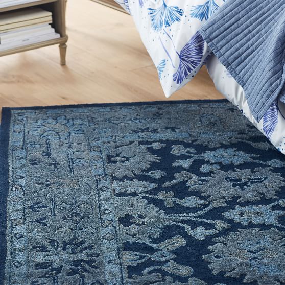 Vintage Indigo Rug Teen Rug Pottery Barn Teen