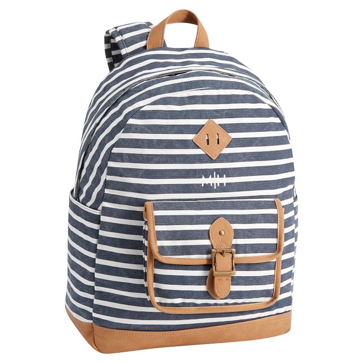 Navy Stripe Teen Backpack | Pottery Barn Teen