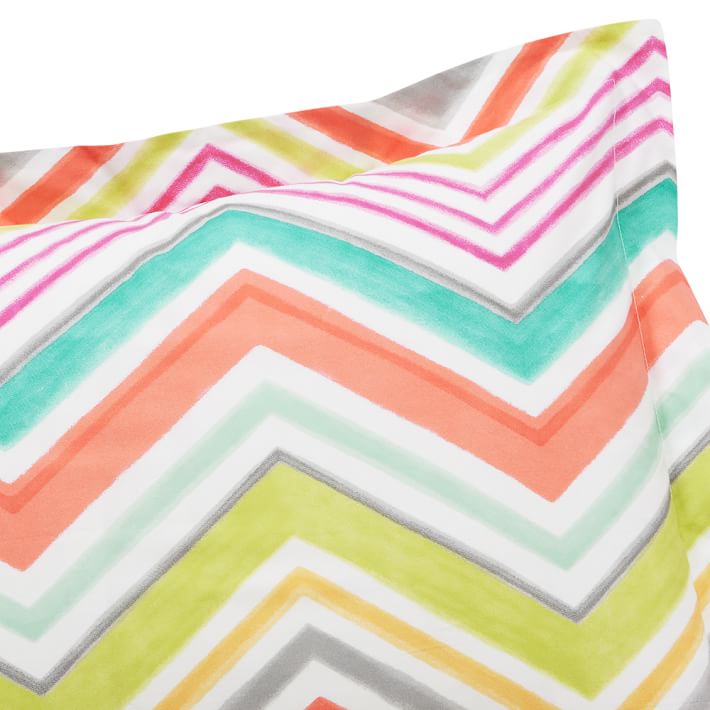 Zig N Zag Teen Duvet Cover + Sham Pottery Barn Teen