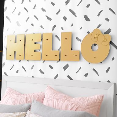 Hello Kitty® "Hello" Wall Decor | Wall Decor | Pottery Barn Teen