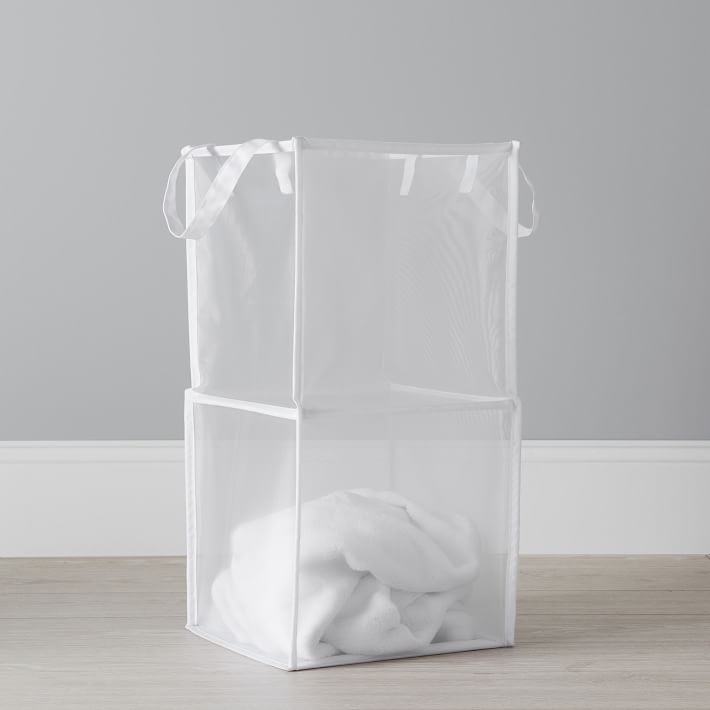 Square Mesh Pop Up College Laundry Hamper Pottery Barn Teen