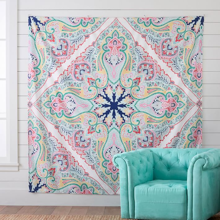 Preppy Paisley Tapestry Wall Decor Pottery Barn Teen
