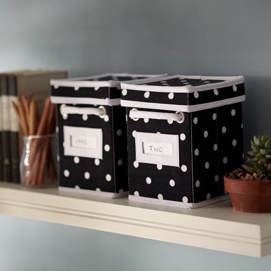 Dottie Canvas Shelf Storage Bin Pottery Barn Teen