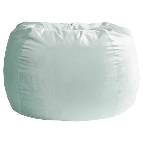 Shimmer Velvet Mint Bean Bag Chair Pottery Barn Teen