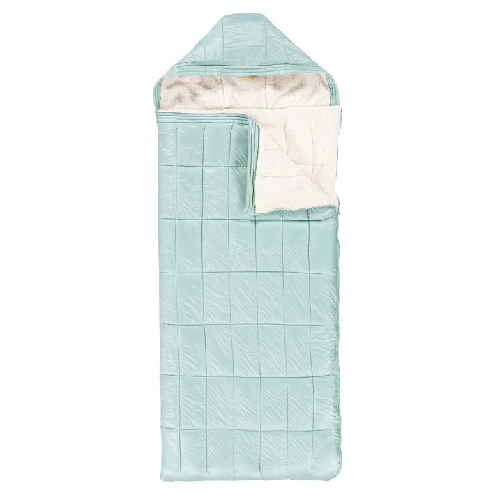 Light Blue Polar Puff Sleeping Bag | Boys Sleeping Bags | Pottery Barn Teen