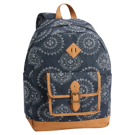 Navy Sundial Teen Backpack Pottery Barn Teen