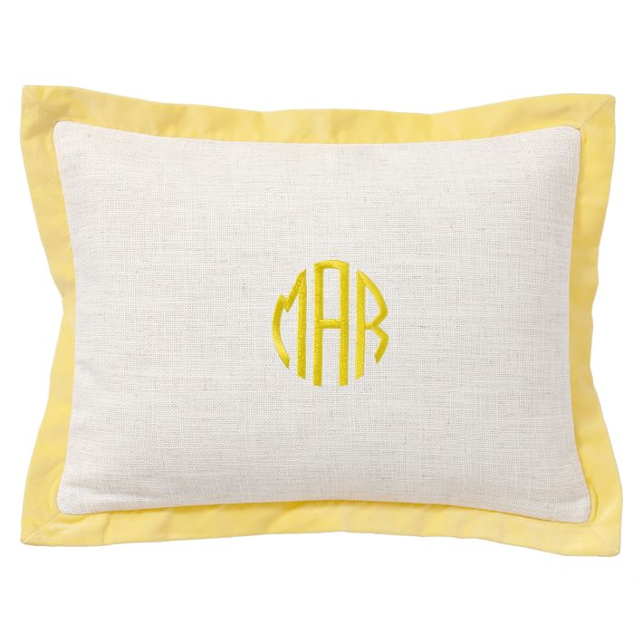 Velvet Border Monogram Pillow Covers Teen Throw Pillows Pottery
