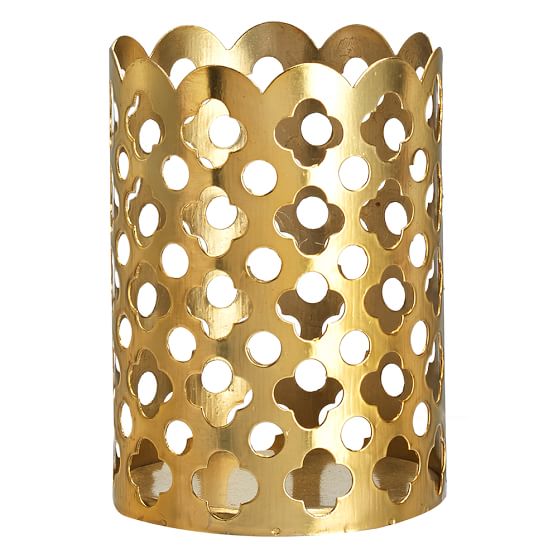Golden Glam Desk Accessories | Desk Decor | Pottery Barn Teen