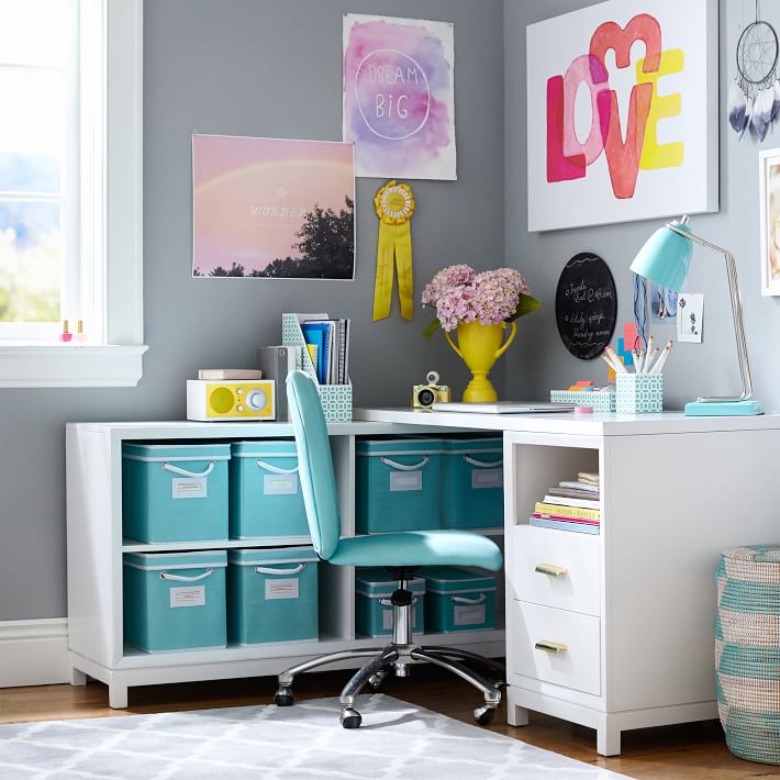 Rowan Drawer Corner Teen Desk | Pottery Barn Teen