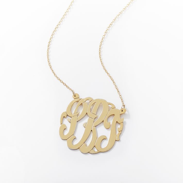 Monogram Cursive Pendant | Pottery Barn Teen