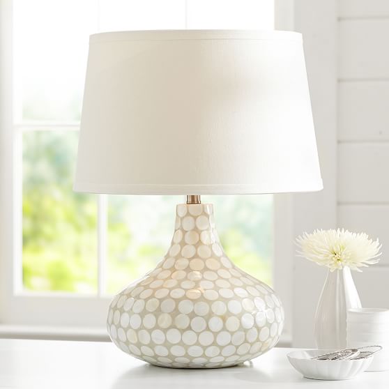 Capiz Inlay Lamp - Sale | Pottery Barn Teen