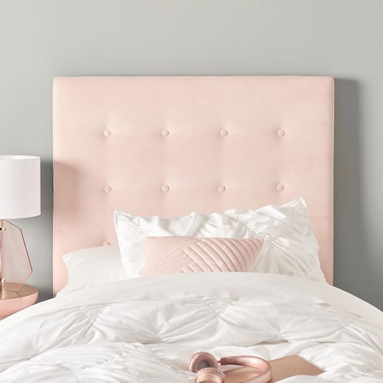 No Nails Tufted Tech Smart Dorm Headboard | Pottery Barn Teen