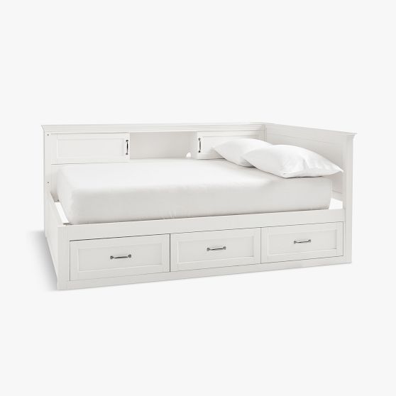 Hampton Corner Storage Bed Teen Storage Beds Pottery Barn Teen