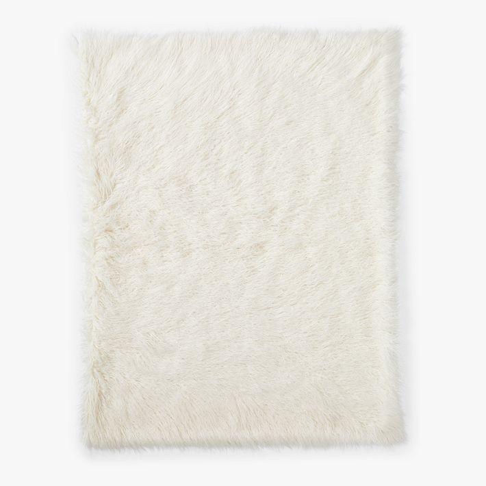 Faux Mongolian Fur Throw Blanket Pottery Barn Teen