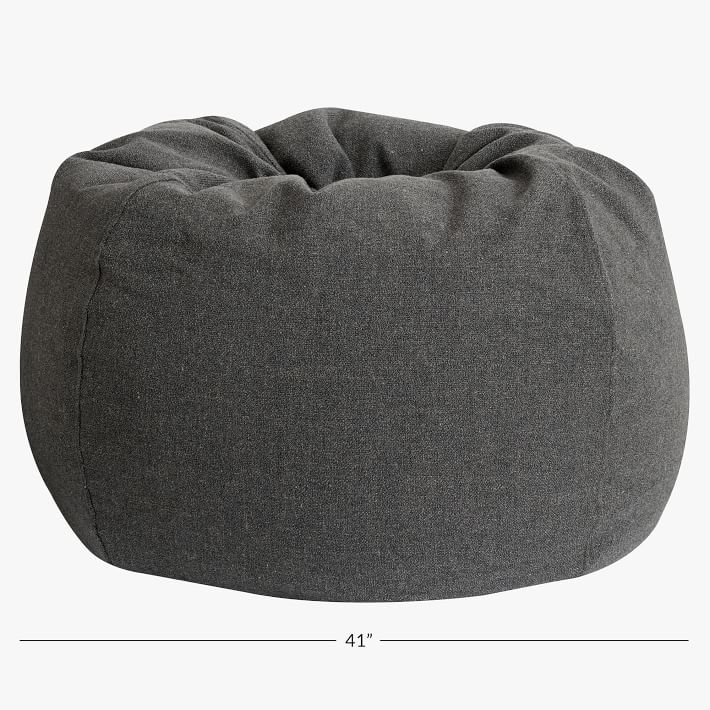 Tweed Charcoal Bean Bag Chair Pottery Barn Teen