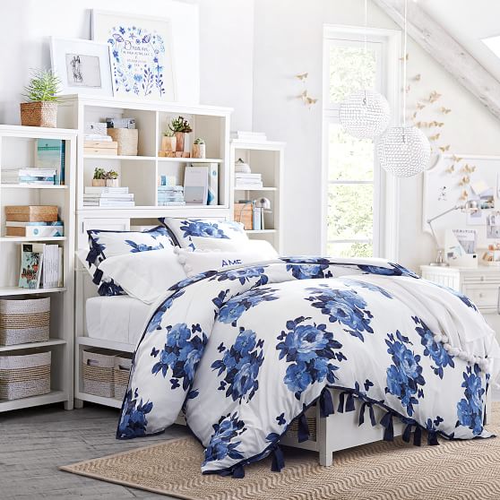 Bluebell Rose TENCEL® Girls Duvet Cover Sale Pottery Barn Teen