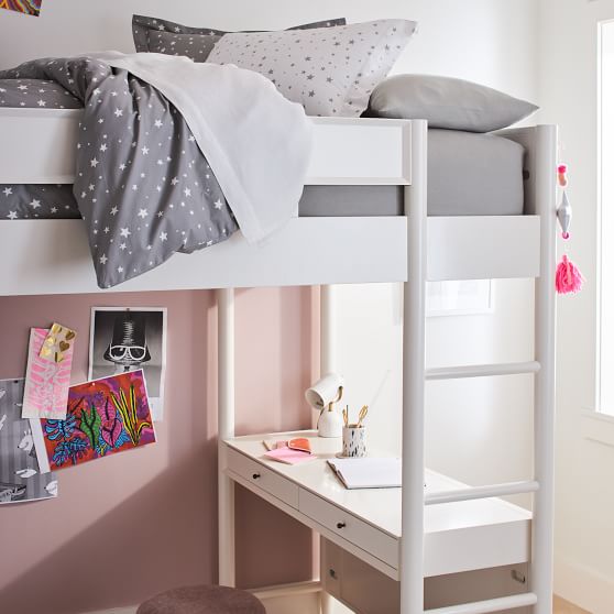 west elm x pbt MidCentury Loft Bed Pottery Barn Teen