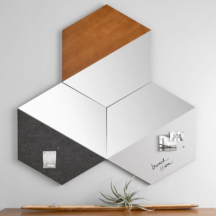 west elm x pbt Multifunctional Geometric Mirror Panels Pottery Barn Teen