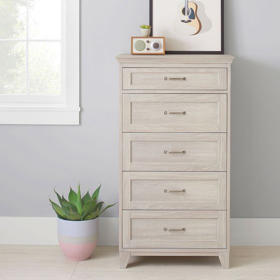 Hampton Corner Storage Bed & 5Drawer Tall Dresser Set Teen Storage