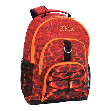 Gear-Up Hot Lava Recycled Backpack, Large