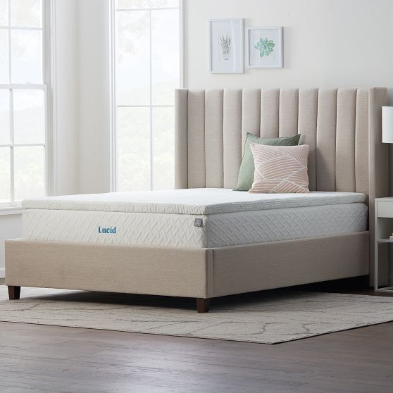 Lucid® Dream Gel Memory Foam Mattress Topper Pottery Barn Teen