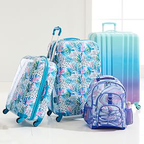 Justice Girl's 22 Hard Shell Carry-On Luggage in a Pastel Print 