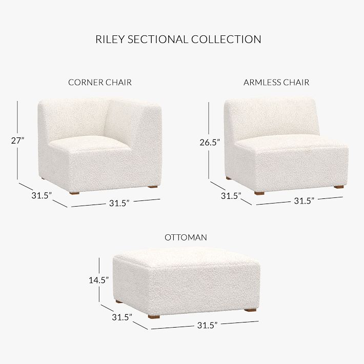 Build Your Own Riley Sectional Sofa Teen Sofa Pottery Barn Teen