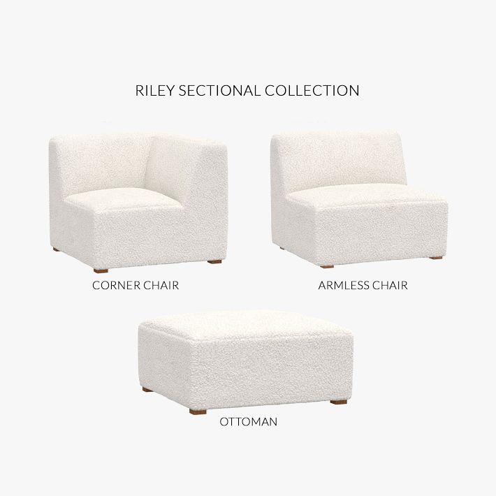 Build Your Own Riley Sectional (Dark Espresso Feet) Pottery Barn Teen