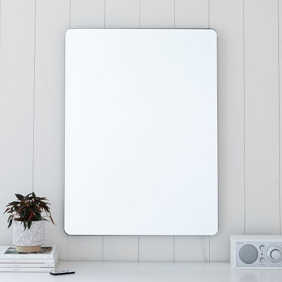 Ambient Backlit Rectangular Mirror Pottery Barn Teen