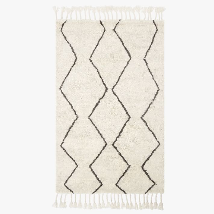 Tassel Zig Zag Shag Rug Teen Rug Pottery Barn Teen