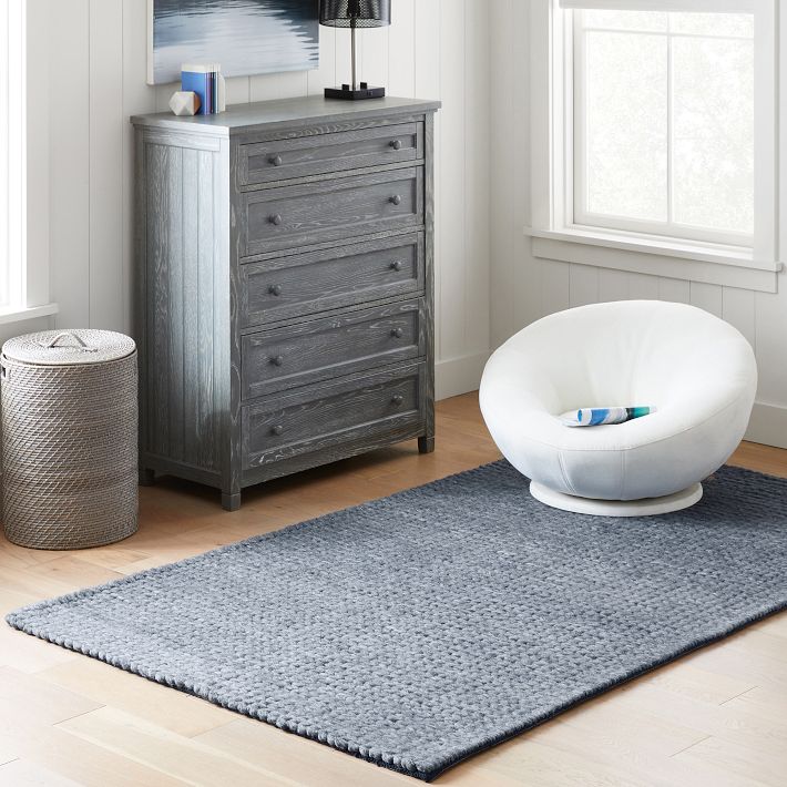 Braided Knit Rug - Ivory | Pottery Barn Teen