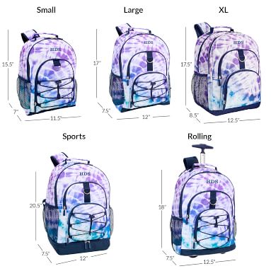 Gear-Up Purple Navy Laguna Tie-Dye Backpack | Pottery Barn Teen