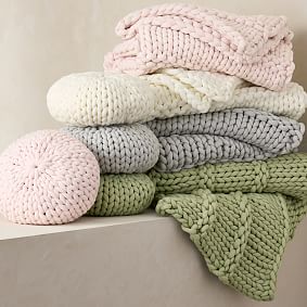 Super Chunky Knit Throw Blanket | Pottery Barn Teen