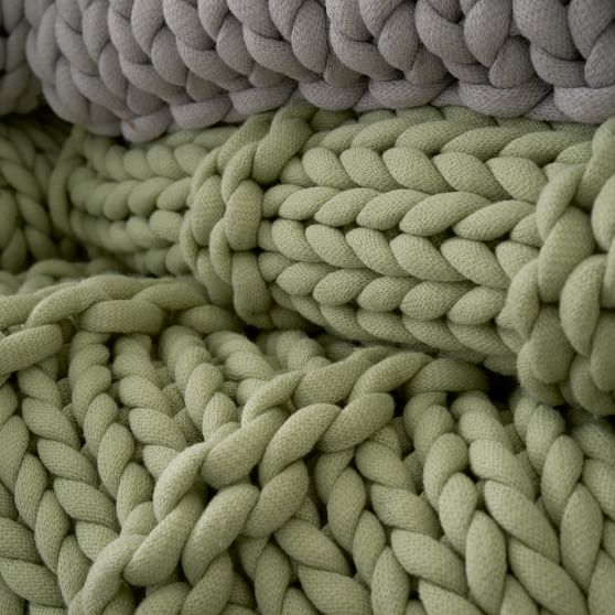 Super Chunky Knit Throw Blanket Pottery Barn Teen