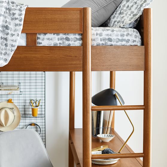 west elm x pbt MidCentury Loft Bed Pottery Barn Teen