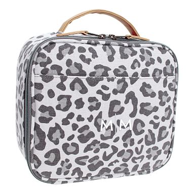 Northfield Leopard Recycled Cold Pack Lunch Box, Black/White