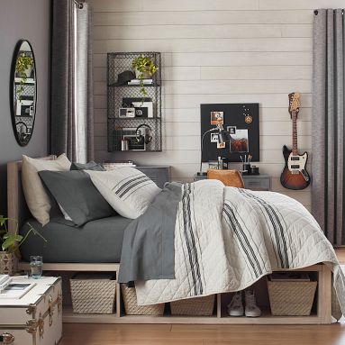 Couvre-lit Patchwork Pottery Barn Teen Stafford Heritage - Taille Full, Bleu, Neuf étiqueté