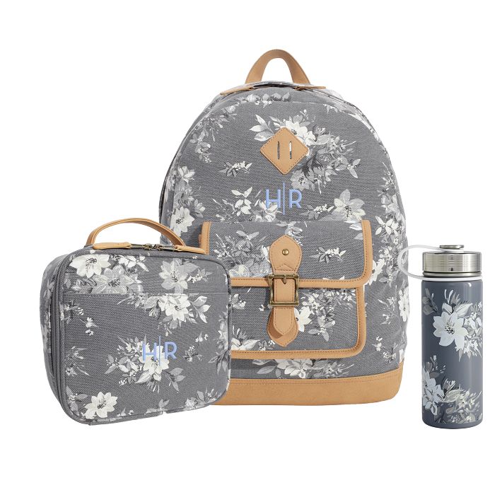 Northfield Camilla Floral Washed Black and White Backpack and Cold Pack