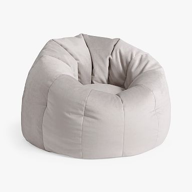 Everyday Velvet Light Gray Donut Round Lounger | Pottery Barn Teen