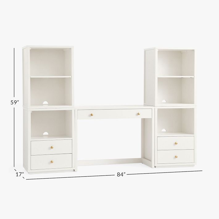 Keaton Classic Desk & Bookcase Super Set Pottery Barn Teen