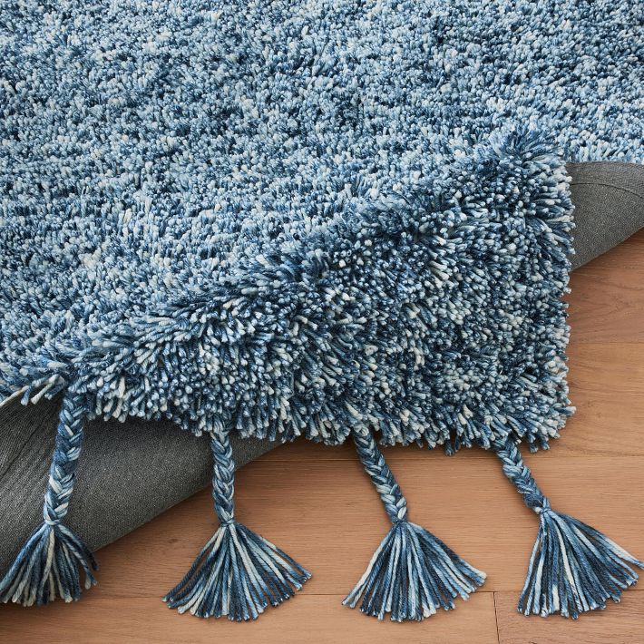 Tassel Performance Rug - Gray | Pottery Barn Teen