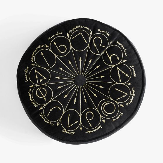 Harry Potter™ Velvet Round Spells Pillow Pottery Barn Teen