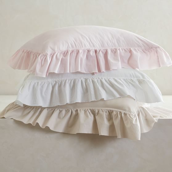 Washed Cotton Ruffle Organic Girls Duvet Cover Pottery Barn Teen