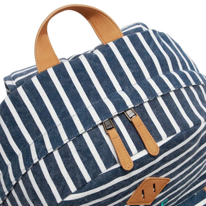 Northfield Navy Stripe Recycled Backpacks Pottery Barn Teen