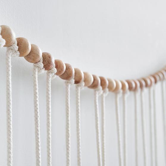 Oversized Tassel Garland Wall Decor Pottery Barn Teen