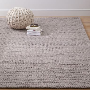 Braided Knit Rug - Ivory | Pottery Barn Teen