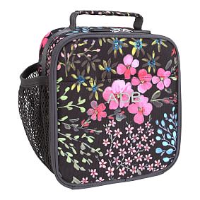 Gear-Up Wildflowers Black Lunch Box | Pottery Barn Teen